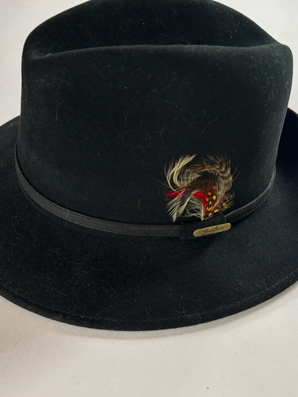 Borsalino, “GLEN” fedora, fur felt, black, XL, - Picture 4 of 4